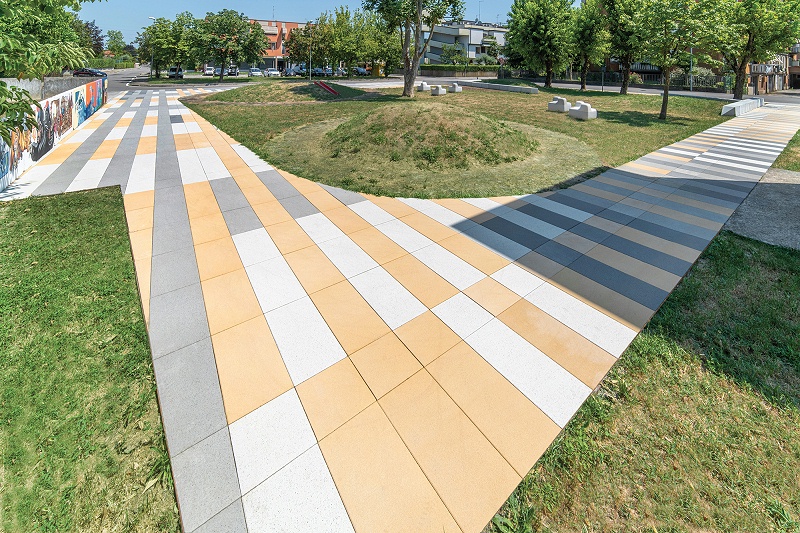 口袋公園仿石PC磚