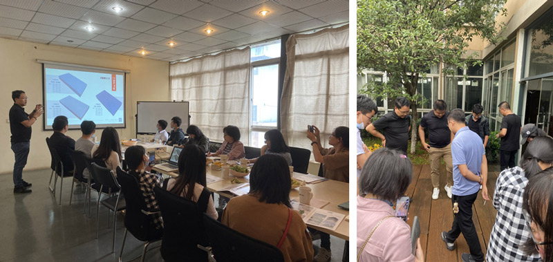 PC磚技術(shù)指標(biāo)及外觀講解現(xiàn)場(chǎng)