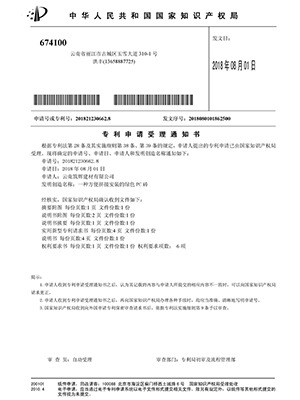 筑輝建材：一種方便拼接安裝的綠色PC磚專(zhuān)利證書(shū)